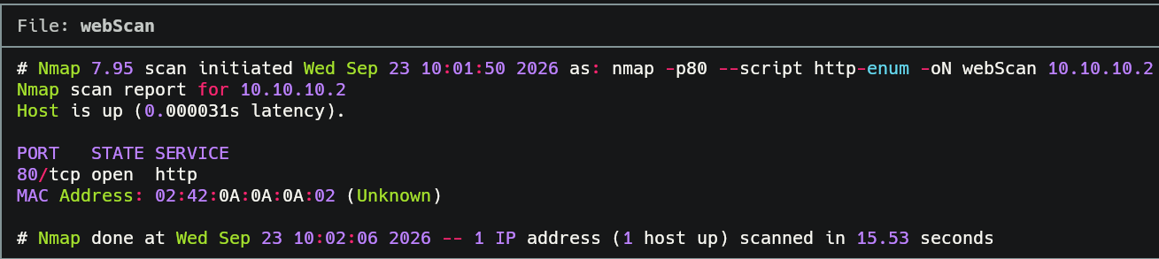 Enumeración de servicio HTTP