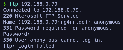 Enumeración de servicio FTP