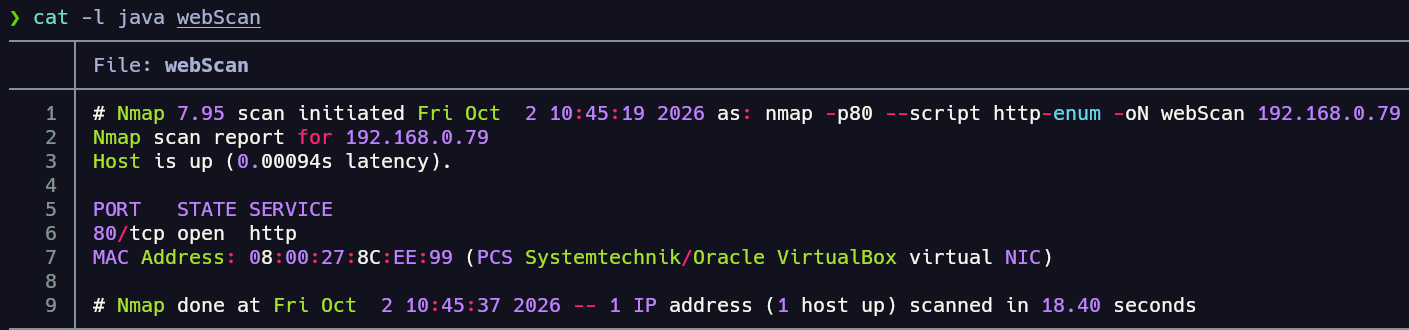 Enumeración de servicio HTTP
