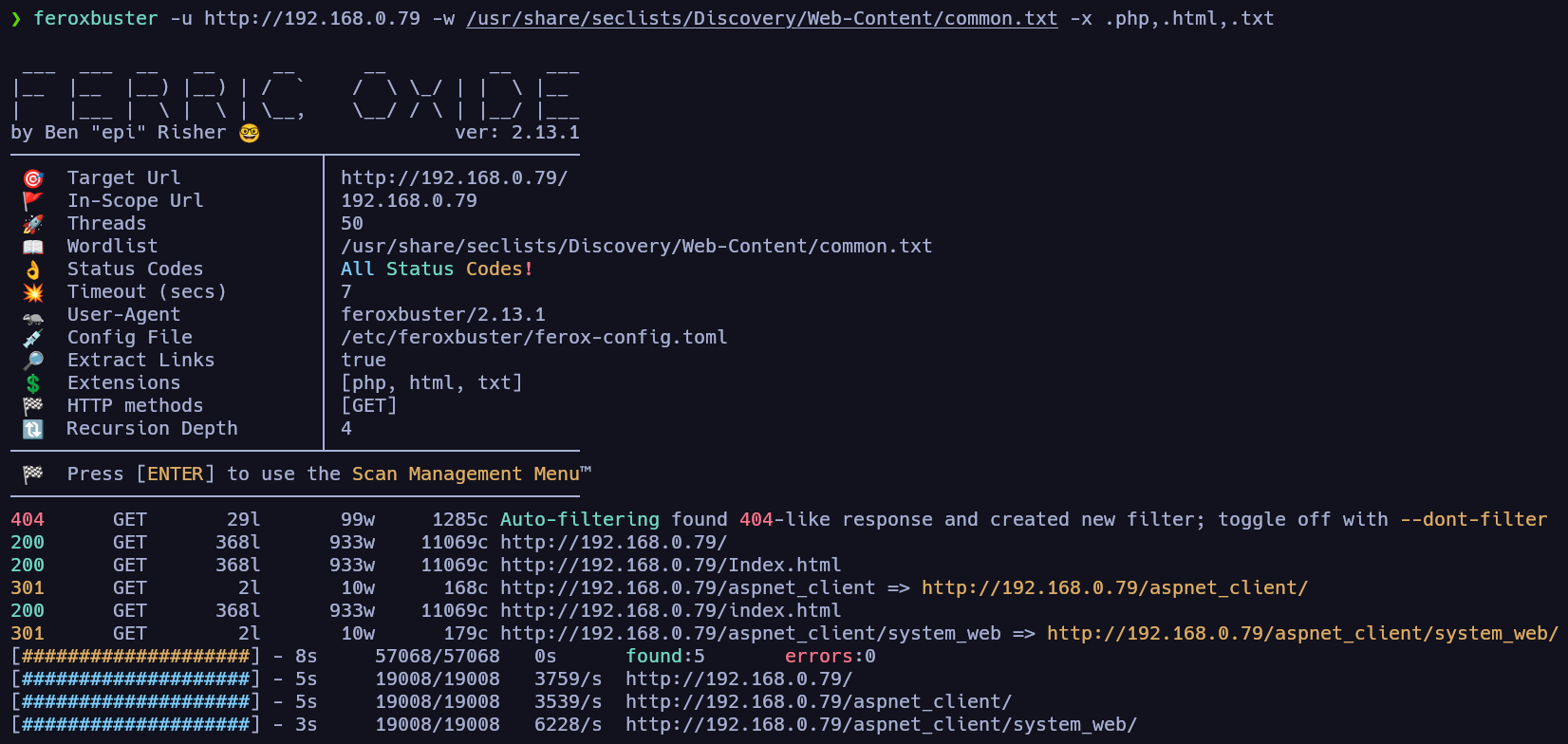 Enumeración de servicio HTTP