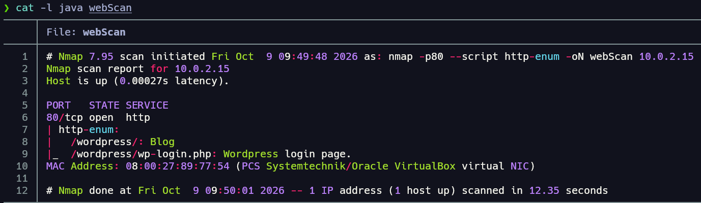 Enumeración de servicio HTTP