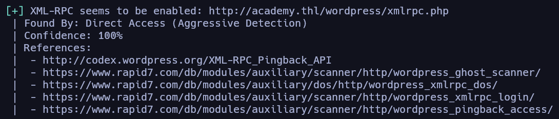 Enumeración de Wordpress con *wpscan*