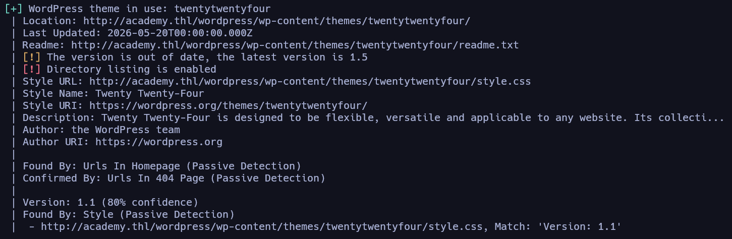 Enumeración de Wordpress con *wpscan*