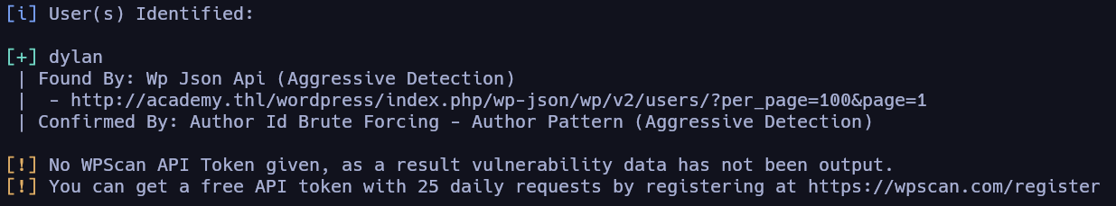 Enumeración de Wordpress con *wpscan*