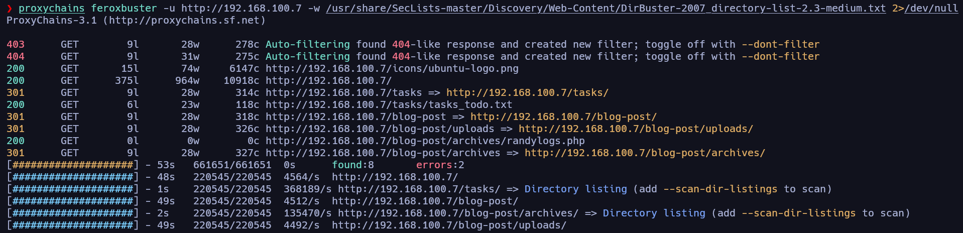 Enumeración de servicio HTTP